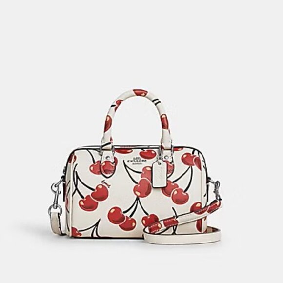 NWT Coach Mini Rowan Crossbody Bag With Cherry Print CY745 NWT Coach Mini Rowan Crossbody Bag With Cherry Print (CY745)